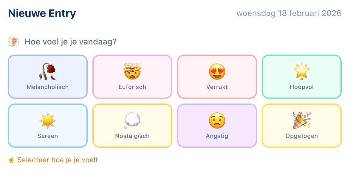 Dagboek screenshot 1